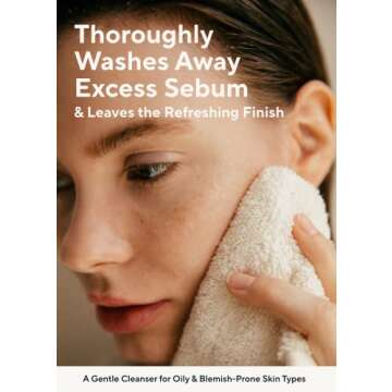 AROMATICA Tea Tree Balancing Foaming Cleanser 6.35oz / 180g, Vegan Double Cleanser Face Wash For Oily Skin, EWG Verified