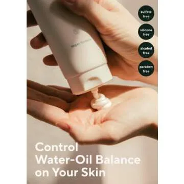 AROMATICA Tea Tree Balancing Foaming Cleanser 6.35oz / 180g, Vegan Double Cleanser Face Wash For Oily Skin, EWG Verified