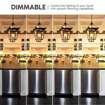 LUXRITE 5W Dimmable E12 LED Light Bulbs - Warm White