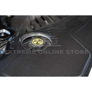 Replacement For 2020-Present Corvette C8 Coupe Models | GM Factory Style CARBON FIBER Tape-On Engine Bay Trim Panel Full Appearance Accent Cover