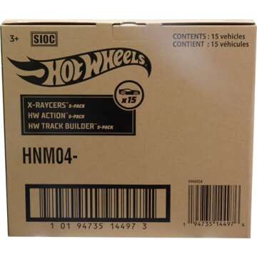 Hot Wheels 5-Pack Bundle of 15 Themed Die-Cast Cars