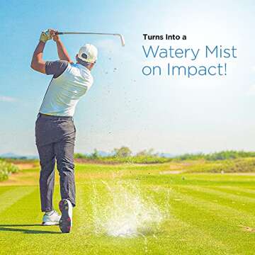 SOTAR Prank Exploding Water Golf Balls - Pack of 3 Gag Golf Balls Explode on Impact - Trick Balls for Stocking Stuffers Golf Tournament Giveaways & Novelty Gift for Golfers for Any Occasion