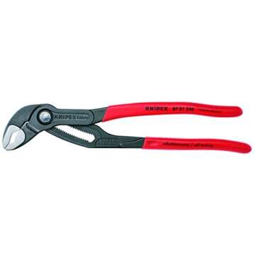KNIPEX Tools - 2 Piece Cobra Pliers Set (87 01 180 & 87 01 250) (003120V01US), Red
