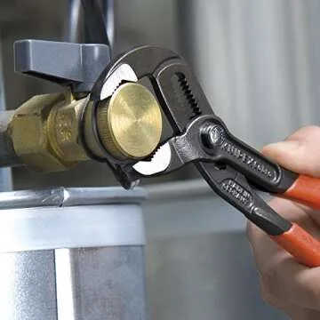 KNIPEX Tools - 2 Piece Cobra Pliers Set (87 01 180 & 87 01 250) (003120V01US), Red