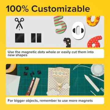 Hyper-Sticky Adhesive Magnets for Crafts and Organizing
