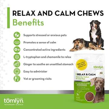 Tomlyn Relax and Calm Chews for Medium and Large Dogs, 30ct.