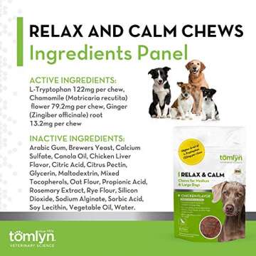 Tomlyn Relax and Calm Chews for Medium and Large Dogs, 30ct.