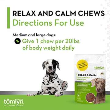 Tomlyn Relax and Calm Chews for Medium and Large Dogs, 30ct.