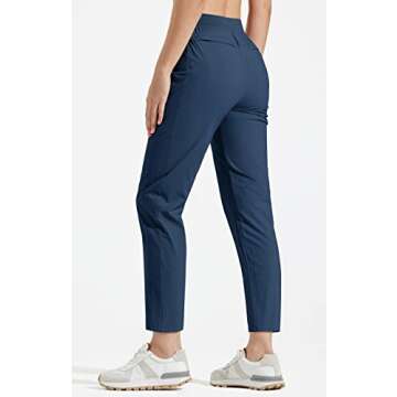 Libin Women's Golf Pants Quick Dry Hiking Jogger Scrubs Lightweight Ankle Dress Pants for Women Busi...