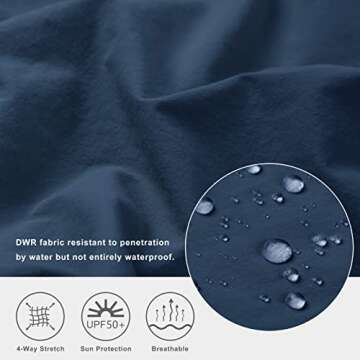 Libin Women's Golf Pants Quick Dry Hiking Jogger Scrubs Lightweight Ankle Dress Pants for Women Business Casual Travel, Navy S