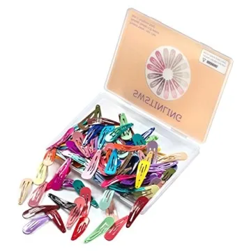 120 Colorful Metal Snap Hair Clips in 40 Colors