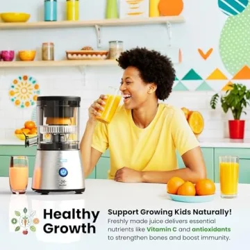 Eurolux Electric Citrus Juicer - Premium Hands-Free One-Touch Squeezer for Fresh Juice