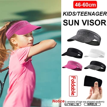 WRELS Kids Sports Visor Hats Lightweight Sun Protection