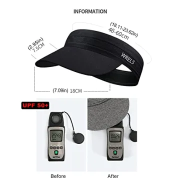 WRELS Kids Sports Visor Hats Lightweight Sun Protection