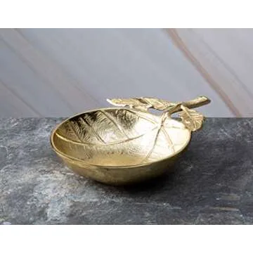Elegant Gold Shallow Bowl for Stylish Serving