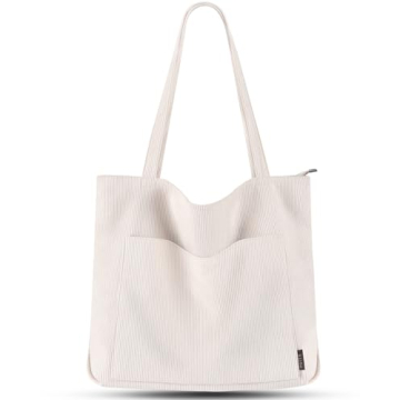 Prite Corduroy Tote Bag for Women - Stylish and Functional