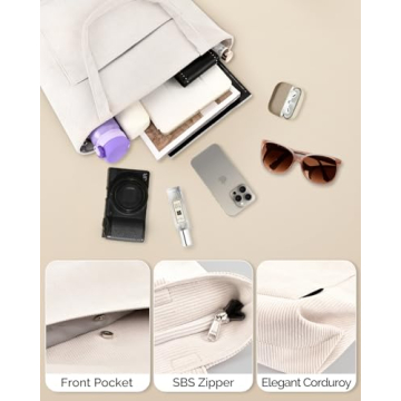 Prite Corduroy Tote Bag for Women - Stylish and Functional