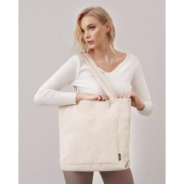 Prite Corduroy Tote Bag for Women - Stylish and Functional