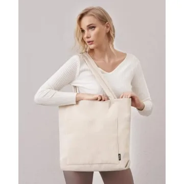 Prite Corduroy Tote Bag for Women - Stylish and Functional
