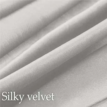 lalaLOOM Velvet Throw Pillow Covers, Set of 2, Stylish 20x20 Decorative Covers for Home Decor in Lig...