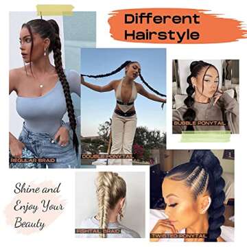 SEIKEA Long Braided Ponytail Extension - Natural Look