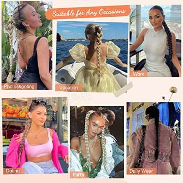 SEIKEA Long Braided Ponytail Extension - Natural Look