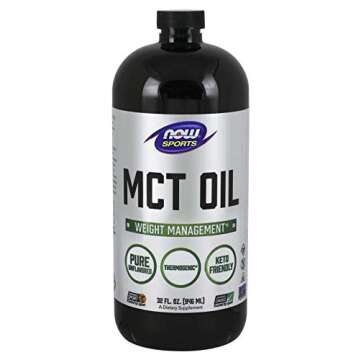 NOW Foods Sports Nutrition, MCT (Medium-chain triglycerides) Oil 14 g, Weight Management, Liquid, 32-Ounce