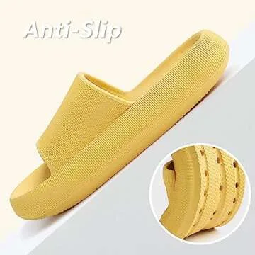 Menore Slippers for Women and Men Quick Drying, Parent-Child EVA Open Toe Soft Slippers, Non-Slip Soft Shower Spa Bath Pool Gym Beach House Sandals for Indoor & Outdoor