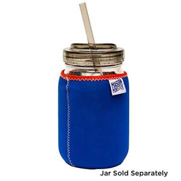 Ball 4-Piece Sip & Straw Lids Set for Regular Mouth Mason Jars | Grey | (2-Lids and 2-Straws)