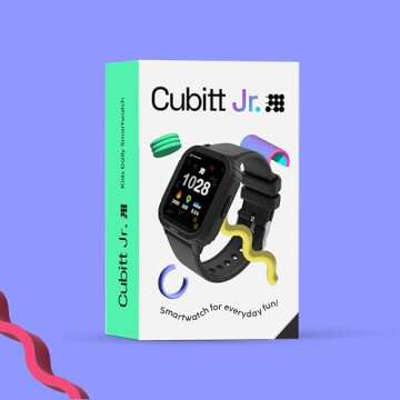 Cubitt Jr Smart Watch Fitness Tracker for Kids and Teens, with Games, Step Counter, Calculator, Sleep Monitor, Heart Rate Monitor, Activity Tracker, 1.52" Touch Screen, Waterproof