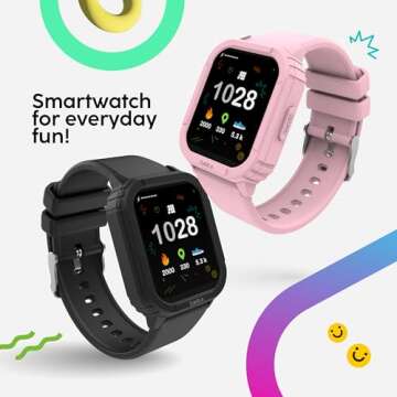 Cubitt Jr Smart Watch Fitness Tracker for Kids and Teens, with Games, Step Counter, Calculator, Sleep Monitor, Heart Rate Monitor, Activity Tracker, 1.52" Touch Screen, Waterproof
