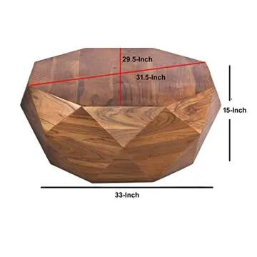 Stylish Acacia Wood Coffee Table for Any Living Space