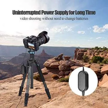 ENEGON AC-PW20 AC Power Adapter NP-FW50 Dummy Battery DC Coupler Charger Kit for Sony Alpha A6000 A6400 A6300 A5100 A6500 A6100 ZV-E10 A7II A7RII A7SII A7 A7R A7S RX10 II III IV NEX5 NEX7 Cameras