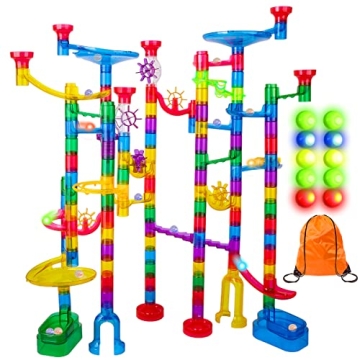Meland Marble Run Set - 153 Pcs for Kids Creativity