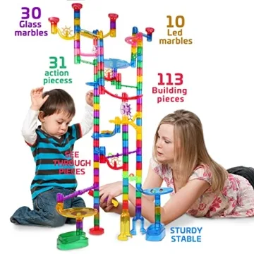 Meland Marble Run Set - 153 Pcs for Kids Creativity