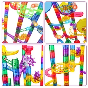 Meland Marble Run Set - 153 Pcs for Kids Creativity