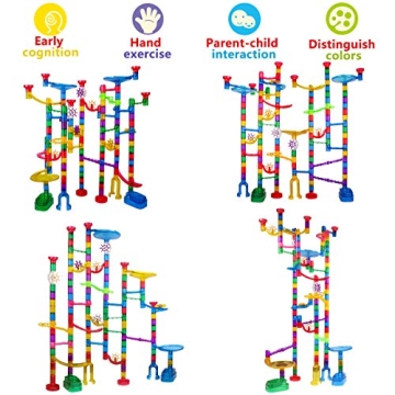 Meland Marble Run Set - 153 Pcs for Kids Creativity