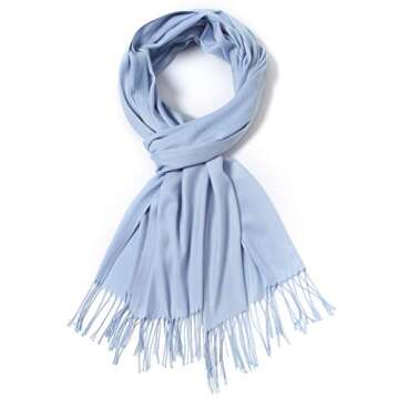 Cindy & Wendy Pashmina Shawls and Wraps - Unisex Large Scarfs for Weddings & Parties