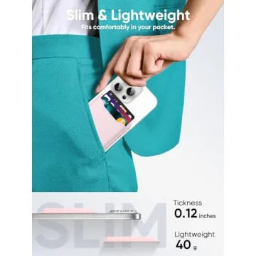 TopMade Phone Card Holder - RFID Wallet Stick-On for Phones