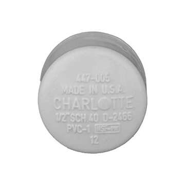 CHARLOTTE PIPE 1/2 SCH 40 CAP SOCKET PRESSURE (1 Unit Piece)