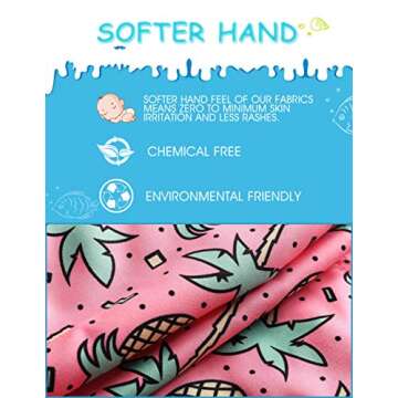 maamgic Boys Swim Trunks Toddler Swim Shorts Little Boys Bathing Suit Swimsuit Toddler Boy Swimwear,Palmpineapple Pink,8 T