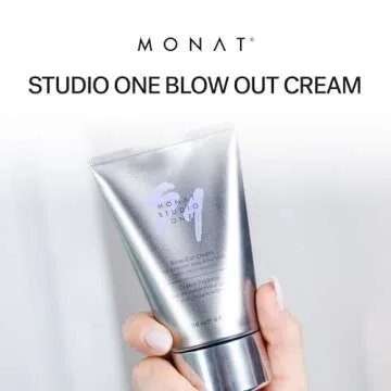 MONAT Studio One Blow Out Cream - Anti Frizz Hair Care/Cream Helps Smooth and Soften Hair While Using Heat Styling Products. Thermal/Heat Protectant - Net Wt. 118 ml / 4 fl. oz.