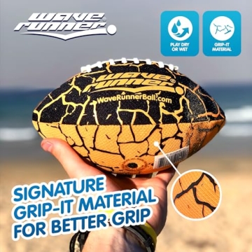 Wave Runner Waterproof Football for All Ages - 9.25"