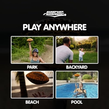 Wave Runner Waterproof Football for All Ages - 9.25"