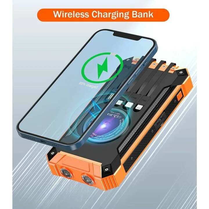 GOODaaa 36000mAh Wireless Power Bank with Flashlights