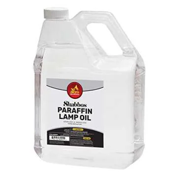 Ner Mitzvah 1 Gallon Paraffin Lamp Oil - Clear Smokeless, Odorless, Clean Burning Fuel for Indoor and Outdoor Use - Shabbos Lamp Oil - 6 Pack