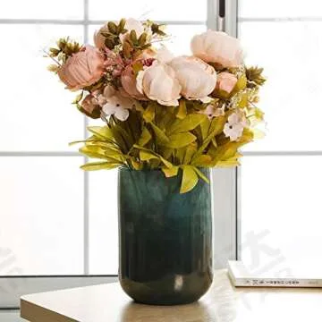 Ogrmar Vintage Artificial Peony Silk Flowers for Home