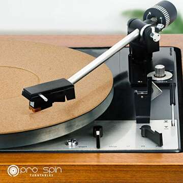 PRO SPIN Cork Turntable Mat for Enhanced Audiophile Sound