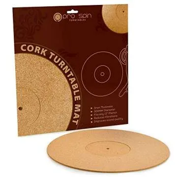 PRO SPIN Cork Turntable Mat for Enhanced Audiophile Sound