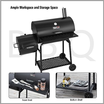 Royal Gourmet Charcoal Grill Offset Smoker for BBQ Lovers